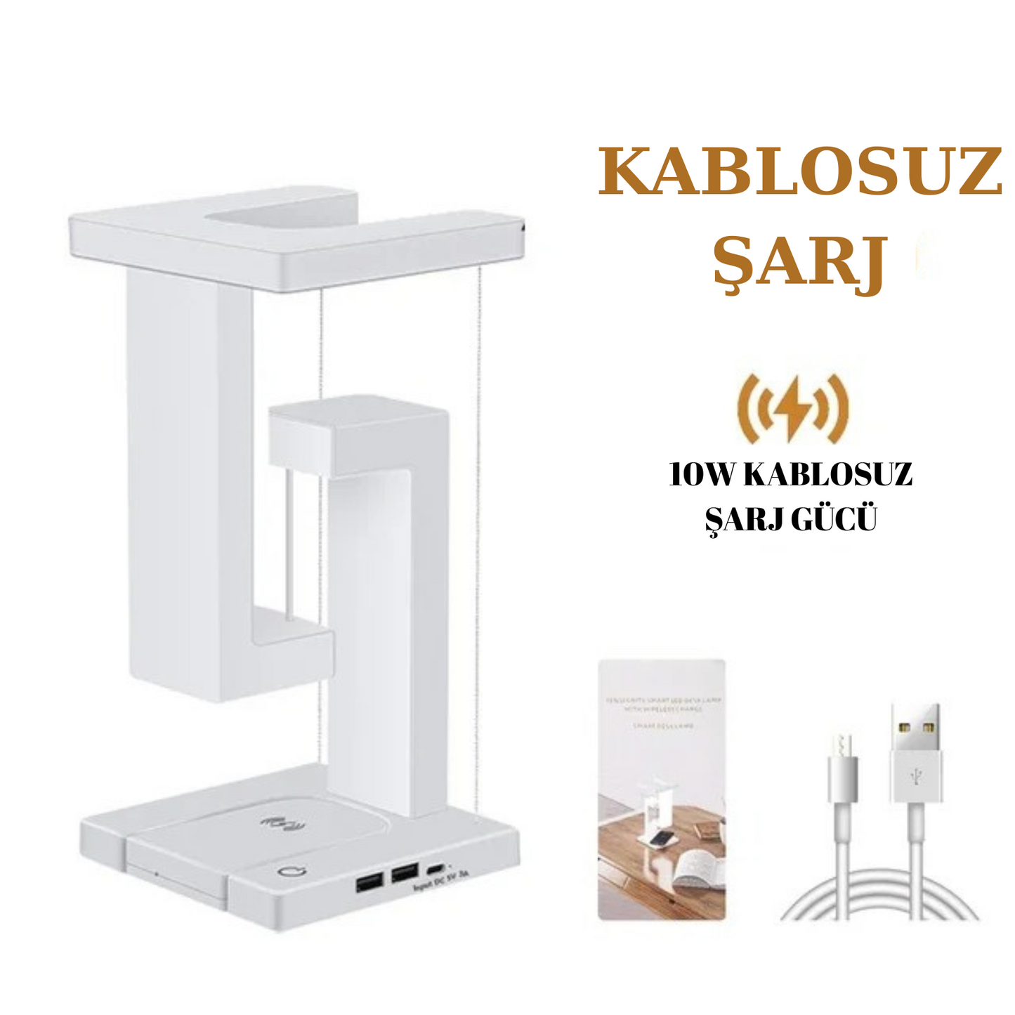 Gece Lambası ve Şarj Cihazı | Rahat Uyu, Cihazın Dolsun